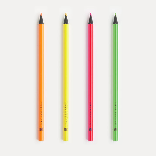 Fundació Gaspar neon colored pencils