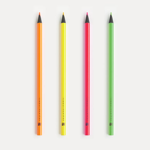 Fundació Gaspar neon colored pencils Fundació Gaspar neon colored pencils