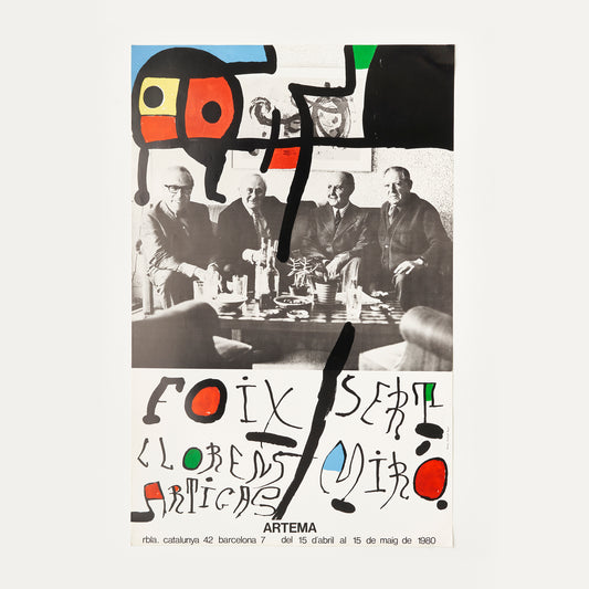 Cartel Artema: Sert, Foix, Llorens, Miró, Artigas